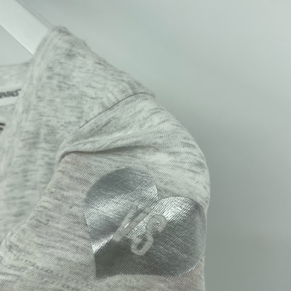 Victoria’s Secret Gray Short Sleeve Sequin Shirt Size Small - Picture 3 of 6